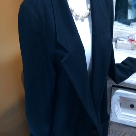 Lgr vintage black Blazer size 4 made in USA - Picture 2 of 4